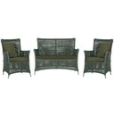 Ver imagem 1 de Jogo Sofá e 2 Poltronas de Área Igapó Alumínio Pintura Fendi Corda Náutica Estofado 13 Trama