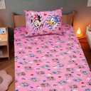 Ver imagem 4 de Jogo de Cama Portallar Solteiro Joy Malha Mista Estampado Disney Minnie e Margarida 2 Peças Rosa