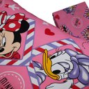 Ver imagem 3 de Jogo de Cama Portallar Solteiro Joy Malha Mista Estampado Disney Minnie e Margarida 2 Peças Rosa