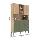 Ver imagem 3 de Armário de Cozinha 4 Portas 3 Gavetas Carvalho Oak/arbo - Decibal