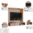 Ver imagem 2 de Home Suspenso Vegas 1.6 Compacto Grigio Fosco Canela