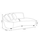 Ver imagem 4 de Sofá Sala de Estar Living Design Moderno 270cm com Almofadas Trinity Couro Brilhante Conhaque G93 -