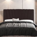 Ver imagem 2 de Cabeceira Cama Box Casal King Size Dublin 195cm Suede Marrom - Desk Design