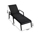 Ver imagem 2 de Espreguiçadeira 1,80m para Área Externa Alumínio Preto Mônica