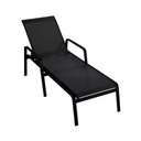 Ver imagem 1 de Espreguiçadeira 1,80m para Área Externa Alumínio Preto Mônica
