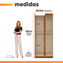 Ver imagem 3 de Armário Multiuso para Lavanderia ou Closet para Canto 1 Porta Madrid