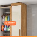 Ver imagem 5 de Armário Multiuso para Lavanderia ou Closet para Canto 1 Porta Madrid