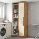 Ver imagem 2 de Armário Multiuso para Lavanderia ou Closet para Canto 1 Porta Madrid