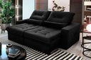 Ver imagem 1 de Sofá Retrátil Reclinável Sevilha 230cm Suede Velut com Molas Ensacadas - King House