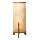 Ver imagem 1 de Abajur de Chão Bivolt Telinha Palha Estilo Retro Decorativa:branco