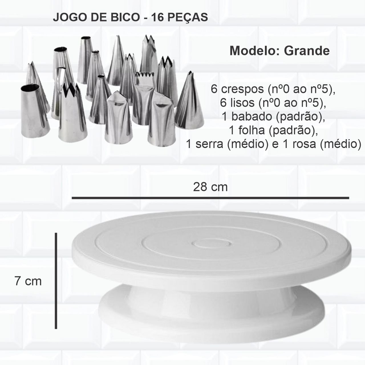 Kit Confeitaria Bailarina + Espátulas + Bicos + Pulverizador - 2