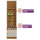 Ver imagem 5 de Módulo Lateral Complementar Painel Ripado Naturale-off White
