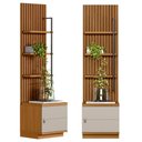 Ver imagem 3 de Módulo Lateral Complementar Painel Ripado Naturale-off White