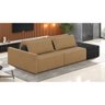 Sofá Ilha 2 Lugares Living 292cm Modulado para Sala Lary Linho Areia/pu Pto K01 - D'rossi - 2
