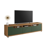 Rack para TV Brugge com Rodízios Cedro Verde Oliva - 3