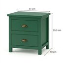 Ver imagem 4 de Mesa de Cabeceira com 2 Gavetas Versatille