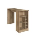 Ver imagem 7 de Bancada Balcão/Mesa Ilha de Cozinha Gourmet com Adega e 1 Porta 140cm Atenas Fidelitá Castani