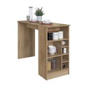 Ver imagem 6 de Bancada Balcão/Mesa Ilha de Cozinha Gourmet com Adega e 1 Porta 140cm Atenas Fidelitá Castani