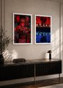 Ver imagem 2 de 2 Quadros A3 Stranger Things Lab c/ Vidro e Moldura Branca:A3