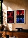 Ver imagem 3 de 2 Quadros A3 Stranger Things Lab c/ Vidro e Moldura Branca:A3