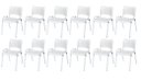 Ver imagem 2 de Cadeira Iso Base Branco Igreja, Escola, Escritório - Branco Kit 12 Peças