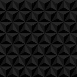 Papel de Parede Geométrico 3d Triângulos Pretos - 1,50x0,50m - 1