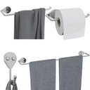 Ver imagem 7 de Kit Banheiro Cromado Acessórios para Banheiro 4 Peças Arm