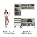 Ver imagem 6 de Armário de Cozinha Compacta 180cm Branco Reims Madesa 02