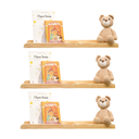 Ver imagem 1 de Kit 3 Prateleiras de Madeira Infantil para Livros – Theo