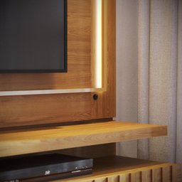 Painel Gaia para Tv de até 75 Polegadas - Cumaru - Madetec - 7