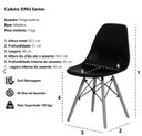 Ver imagem 4 de Mesa Redonda Eames 100cm Branco + 4 Cadeiras Preto