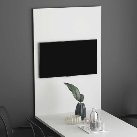 Painel Tv para Sala de Reunião 90cm X 136cm até 32 Polegadas Cor:branco