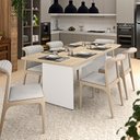 Ver imagem 3 de Mesa de Jantar 6 Lugares Cozinha 200x100cm Mdp Netmobil - Dubai