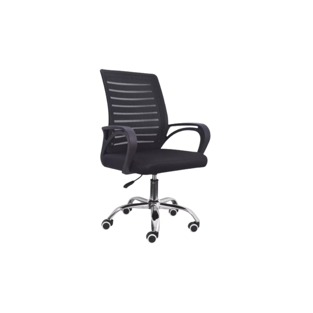 Cadeira de Escritório Trevalla Tl-cde-37-1 Ergonômica Preta com Estofado de Malha