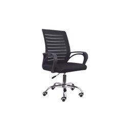Cadeira de Escritório Trevalla Tl-cde-37-1 Ergonômica Preta com Estofado de Malha - 1
