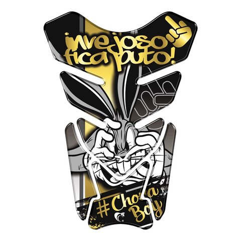 Adesivo Resinado Protetor de Tanque Moto Honda Pernalonga Dourado Teu Adesivo Adesivo Resinado Prote