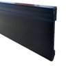 Rodape Poliestireno 15cm Preto Frisado 2,40 Metros - 1