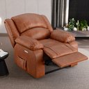 Ver imagem 2 de Poltrona do Papai Reclinável Melim Elétrica Led Pu Caramelo Brilho Fh1 - D'rossi