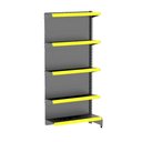 Ver imagem 1 de Gondola de Parede Continuação – Preta – 1,70m