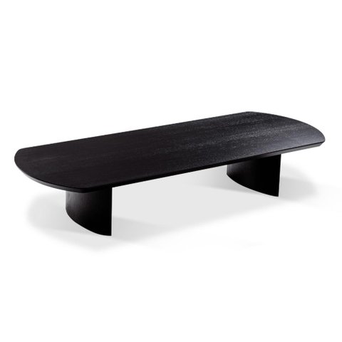 Mesa de Centro Iolanda Retangular 160 cm Carvalho Preto