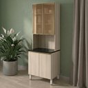 Ver imagem 2 de Paneleiro 4 Portas MDF Vidro 70x221 cm Kali 1834862 Bianco Toq Nicioli