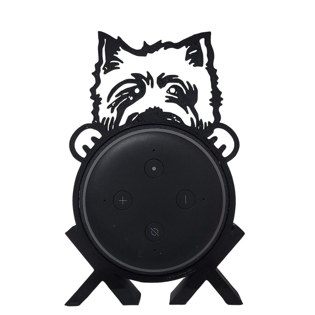 Suporte de Alexa para Echo Dot 3 "west Terrier" Preto