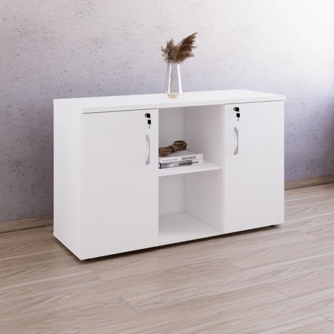 Armário Baixo com Chave 120x45x73,5cm Yescasa Branco