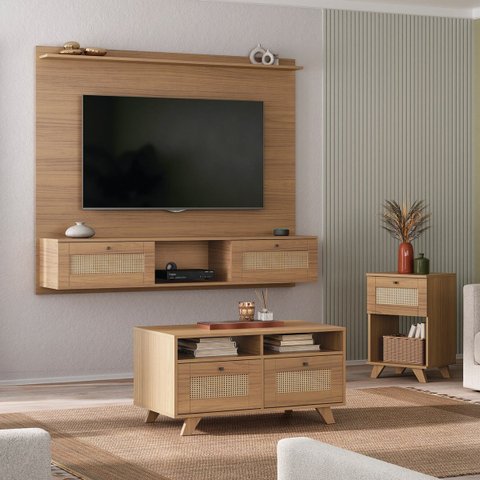 Painel Tv 75" Trama - Carvalho
