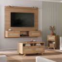 Ver imagem 1 de Painel Tv 75" Trama - Carvalho