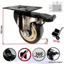 Ver imagem 4 de Rodizio Giratório 3 Pol. Placa com Freio Preto Colson