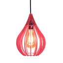 Ver imagem 2 de Luminária Teto Lustre Pendente Balcão Cozinha Sala Chile:Vermelho