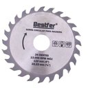 Ver imagem 1 de Disco Corte 24 Dentes Serra Circular Madeira MDF Furo 22,23 mm Marceneiro Diâmetro 110m Carpinteiro