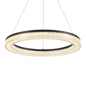 Lustre Pendente Astraled Kiwo Pl-9750 Preto Led Bivolt Preto Pl-9750