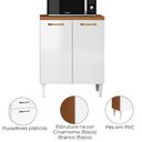 Ver imagem 4 de Balcao com Tampo 2p 70 Cm Mdp Atenas Cinamomo Branco Armoveis